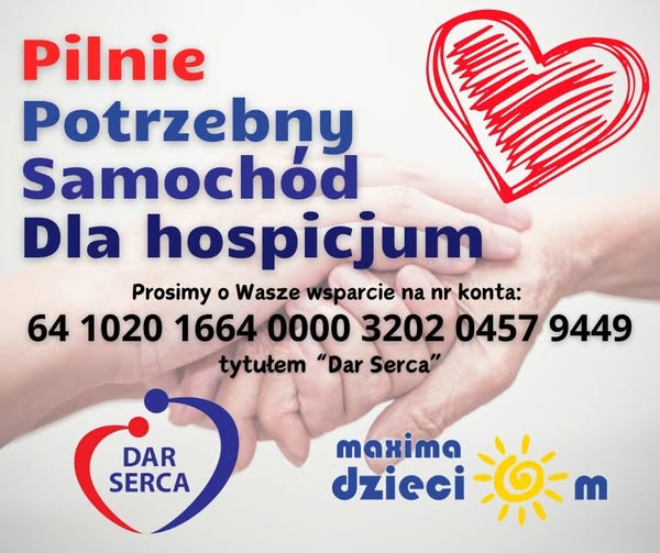 Wspieramy hospicjum Dar Serca